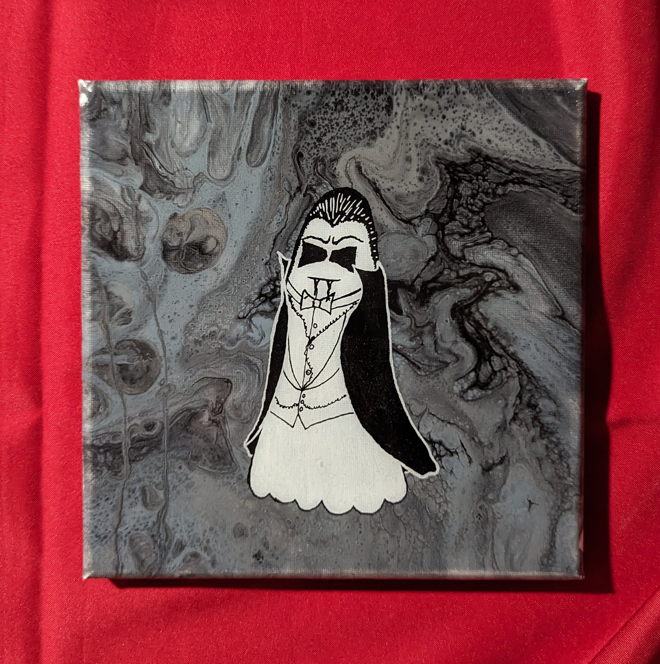 'DRACULA' Glow-in-the-Dark Horror Ghost Painting ( No. 17 of 20 )