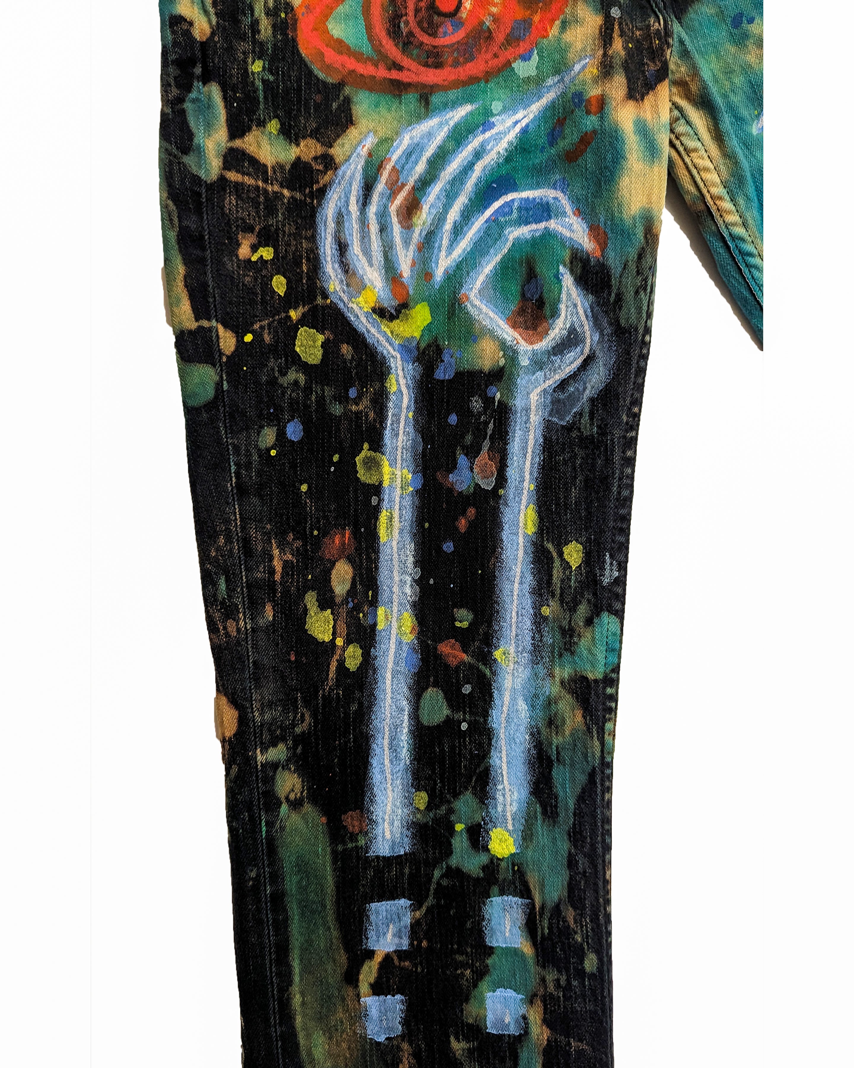 SILENT SEAS RAINBOW JEANS (33" W x 30" L)