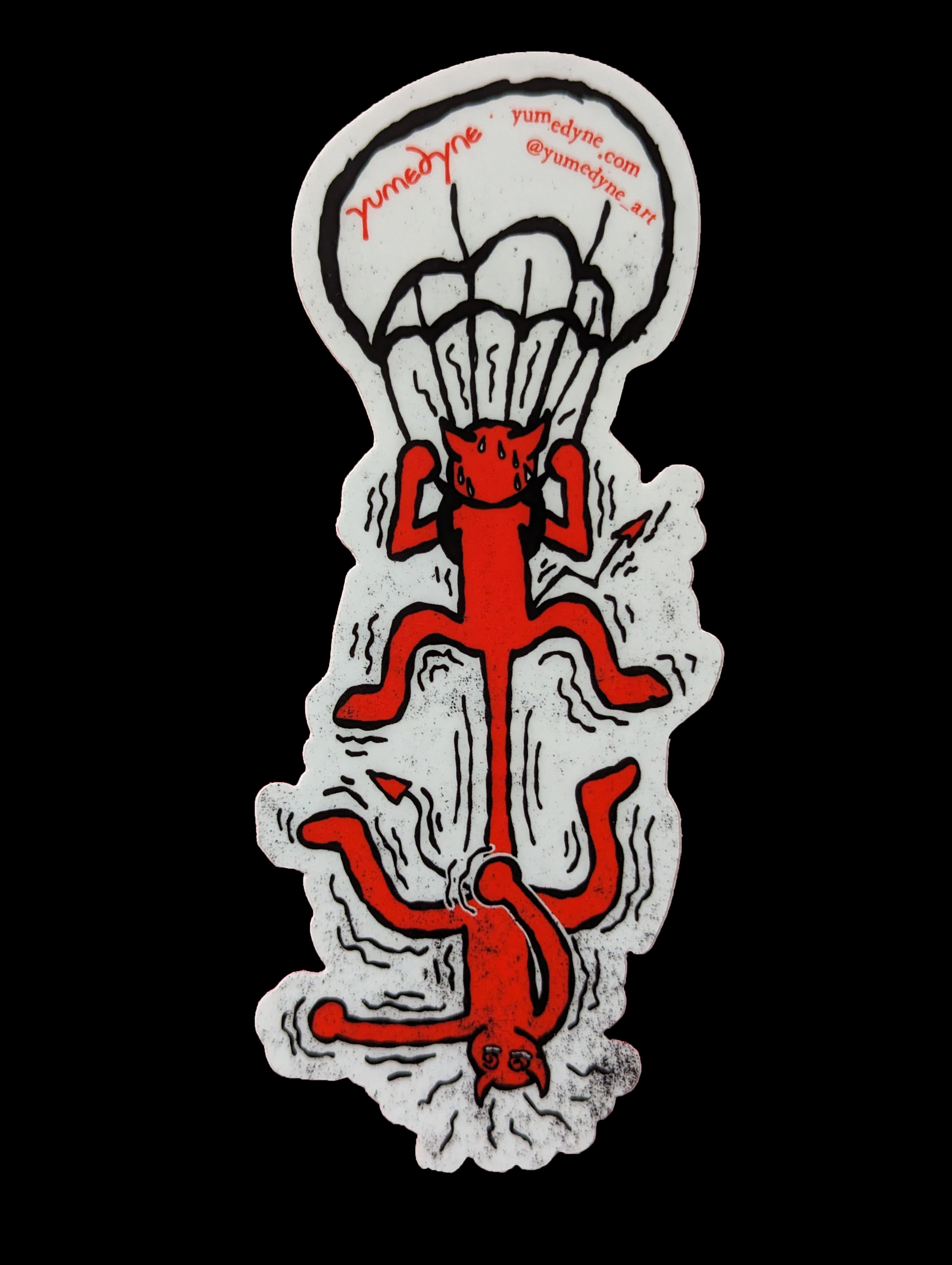 'PARACHUTE DEMONS' Matte Sticker